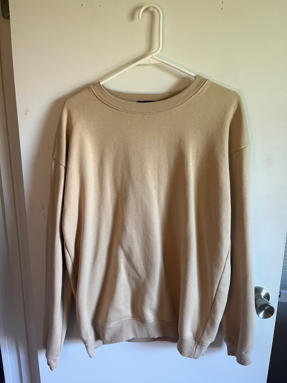 Women’s Crewneck Sweater in Beige - Casual Pullover